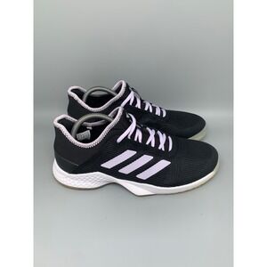 Adidas Adizero Club Black Lavender Tennis Shoes EF2775 Women's Sz 9.5